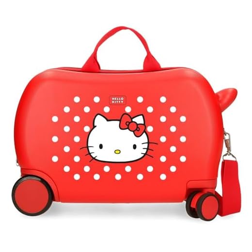 Hello Kitty Castle of Hello Kitty Maleta Infantil Rojo 45x31x20 cms Rígida ABS 24,6L 1,8 kgs 4 Ruedas Equipaje Mano