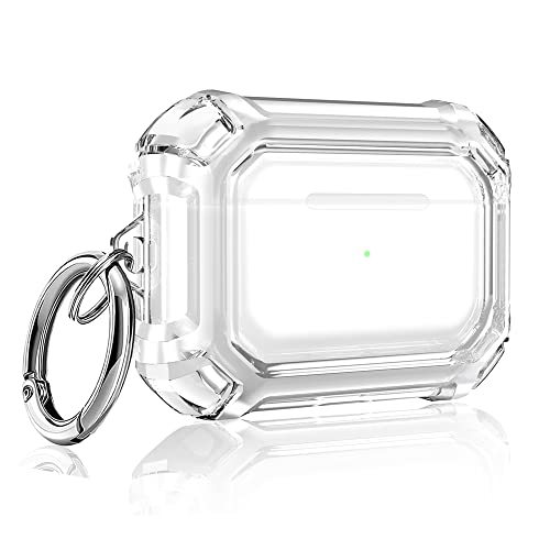 Image of Compatible with Airpod Pro Case Clear, Cute Apple Airpods Pro Case for Women Men, Clear Airpods Pro Case Cover with Keychain, Transparent Air Pods Pro Cases, Airpod Pros Case Protective