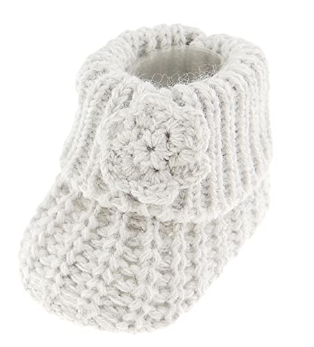 Glamour Girlz Super süße gestrickte Baby-Socken für Neugeborene bis 3 Monate (grau) Cover