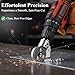 Titanium Drill Nibbler Sheet Metal Cutting Tool, Sheet Metal Cutter Drill Attachment for Electric Drills, Metal and Vinyl Slitter, Metals Nibbler Drills Attachment of Cutting Various Metals (1pc)