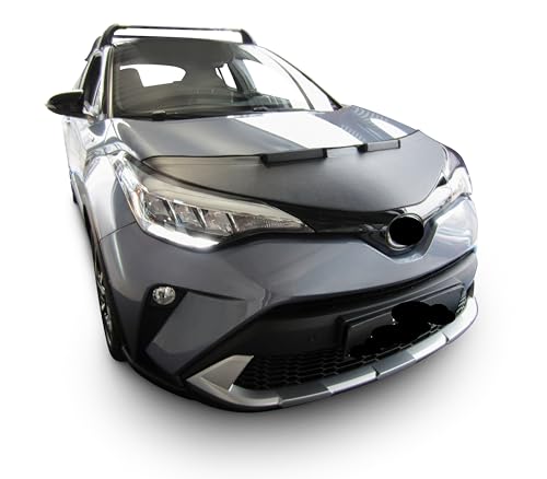 AB3-00485 CAR HOOD BRA Compatible with Toyota C-HR Mk1 2017-2023 Front End Nose Mask Bonnet Bra STONEGUARD PROTECTOR TUNING
