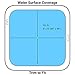 Spa Depot Thermo-Float 16-mil 8ft x 8ft Hot Tub Bubble Cover Floating Spa Blanket - trimmable Heavy-Duty Insulating Solar Heating