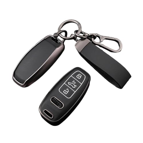 \tgTPUԗp[gL[P[XJo[ L[XیVFtHu ƌ݊ Audi A3 A4 B9 A6 A7 4K A8 E-tron Q5 Q8 C8 D5 SQ8ANZT[Ή(D-black ring)