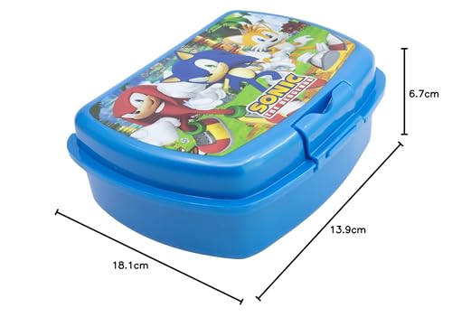 Stor Sonic Children's Lunch Box with Safety Lock