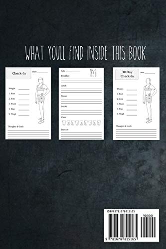 Healthy Life Food Journal: 6 Month Food Meal Journal to track your daily meals, snacks, exercise and monthly body measurements image 4