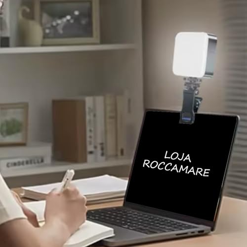 Luz Selfie Led Ring Light Clipe Profissional Fotografia Flash Celular Câmera Notebook Universal Ilum