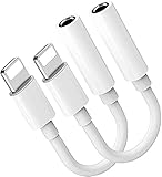 【Zwei iPhone Adapter】 Das Paket enthält zwei neue Kopfhöreradapter, Sie können einen zu Hause verwenden und den anderen dann mitnehmen, damit Sie diesen Kopfhöreradapter jederzeit und überall verwenden können.