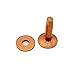 C.S. Osborne Set of 12 Copper Rivets & Burrs #1700-14 (Size 14) Made In USA