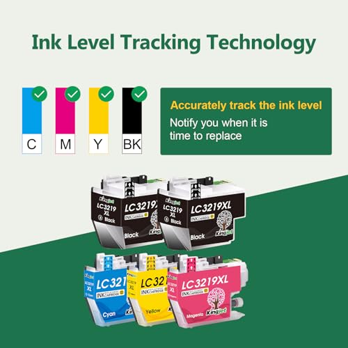 Kingjet LC3219XL inktcartridges compatibel met Brother LC-3219XL LC3219XL LC3217 cartridges voor Brother MFC-J5330DW MFC-J5335DW MFC-J5730DW MFC-J5930DW MFC-J6530DW MFC-J6930DW MFC-J6935DW