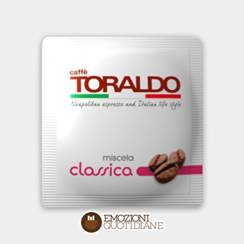 600 cápsulas de café Toraldo, mezcla 100% clásica, auténtico Espresso Napolitano