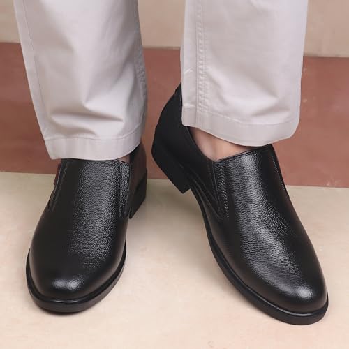 Image of Red Chief Genuine Leather Formal Slip-On Shoes for Men | Elegant & Comfortable Office Wear | RC3502