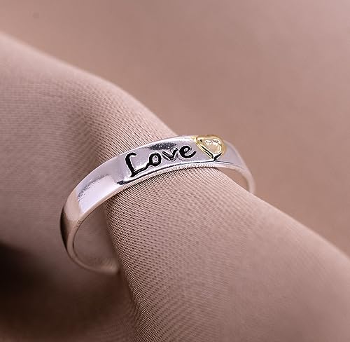 Hoops & Loops Sterling Silver Two Tone Love Toe Ring #TOP2