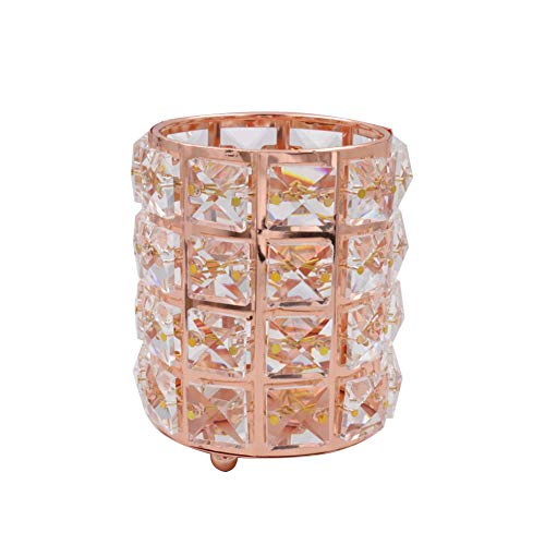 V-house Crystal Cup Pen Holder Multi Purpose Use Pen Holder Makeup Brush Holder Container for Home School Office Desk (Rose Gold) V-house Crystal Cup Pen Holder Multi Purpose Use Pen Holder Makeup Brush Holder Container for Home School Office Desk (Rose Gold)