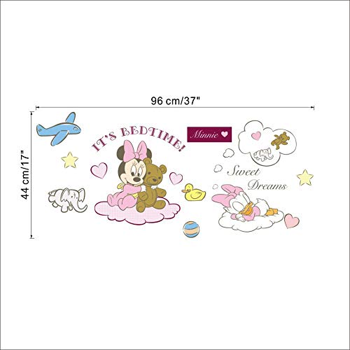 Removable Diy Wall Sticker Decor,Wall Decal Art Vintage Wall Decals For Kids Wedding Room Home Bedroom Living Room Playroom Nursery Room Wall Concer Decoratio, Mouse Cartoons Princess Sticker #TOP7