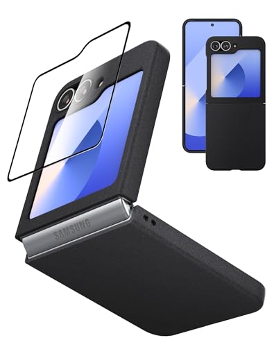 Coque Samsung Z Flip 6 intégrale antidérapante anti-choc avec vitre avant rigide fusionnée