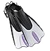 Cressi Palau Light Weight Travel Snorkeling Swim Fins, Lilac White, Small/Medium