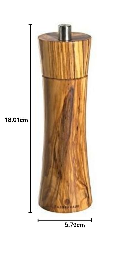 Zassenhaus - Molinillo de Sal y Pimienta con Soporte para molinillos (Madera de Olivo)