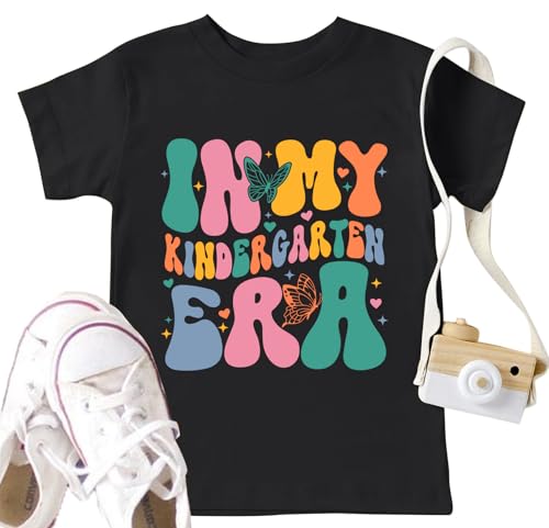 Toddler Boy Girl Kindergarten Shirt in My Kindergarten Era Graphic First Day of Kindergarten Back to Preschool Gift Tee