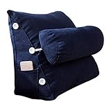 happygirr Cojín Triangular para sofá o Cama o como Respaldo para despacho, tamaño Grande, Lavable, Protege el Cuello, multifunción, 452550cm, Triangle en 7 Colores