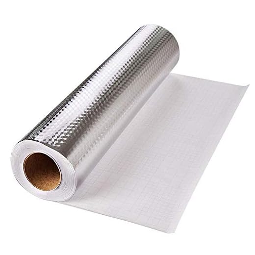 TONGXU Papel de Aluminio 61x300cm Autoadhesivo Impermeable Anti Aceite de Cocina Baldosas Papel Tapiz Etiqueta de Cocina DIY Decoración para Hogar de Gabinete Azulejo Pared Cocina Cajón Baño