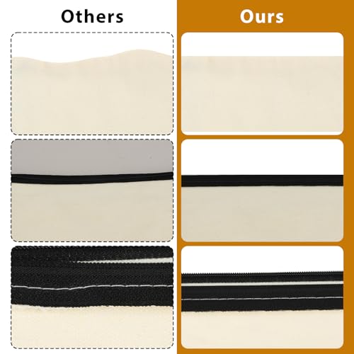 Salbsever 582887_1_SE4RXNRA 10Pcs Blank Canvas Makeup Bags,8.3 × 5Inch Sublimation Blanks Cosmetic Bags thumb #2
