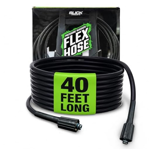 Slick Products 40 Ft Pressure Washer Flex Hose