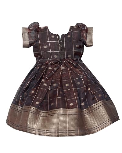 Image of PW PLATYPUS WORLD Baby Girls Ethnic Frock Dress for Kids| Traditional Festive Birthday Outfit | Baby Girls Lehenga Choli