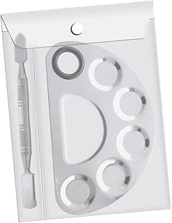 Beaupretty 1 Conjunto Paleta De Sombras Paleta De Maquiagem Espátula De Metal Espátula Artista Misturando Base Misturando Com Espátula Kit De Ferramentas De Aço Inoxidável Raspador De Paleta