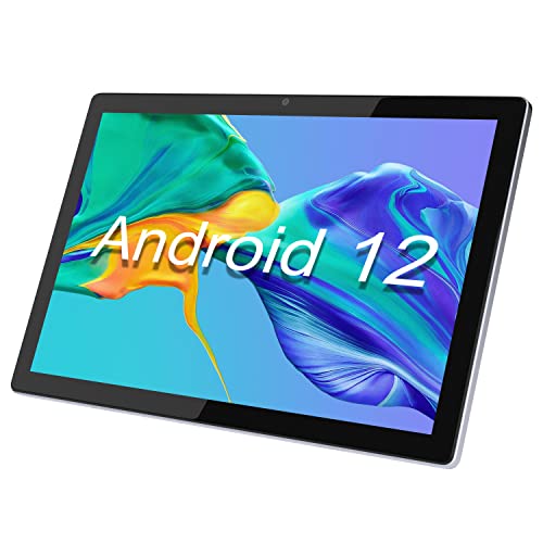 BYYBUO Tableta Android 12 de 10.1 Pulgadas, procesador Octa-Core de 2.0 GHz, Nueva actualización Smartpad Tablet 7000 mAh, 4G RAM + 64 GB ROM, se expande a 512 GB, resolución de 1920 x 1200, Gris