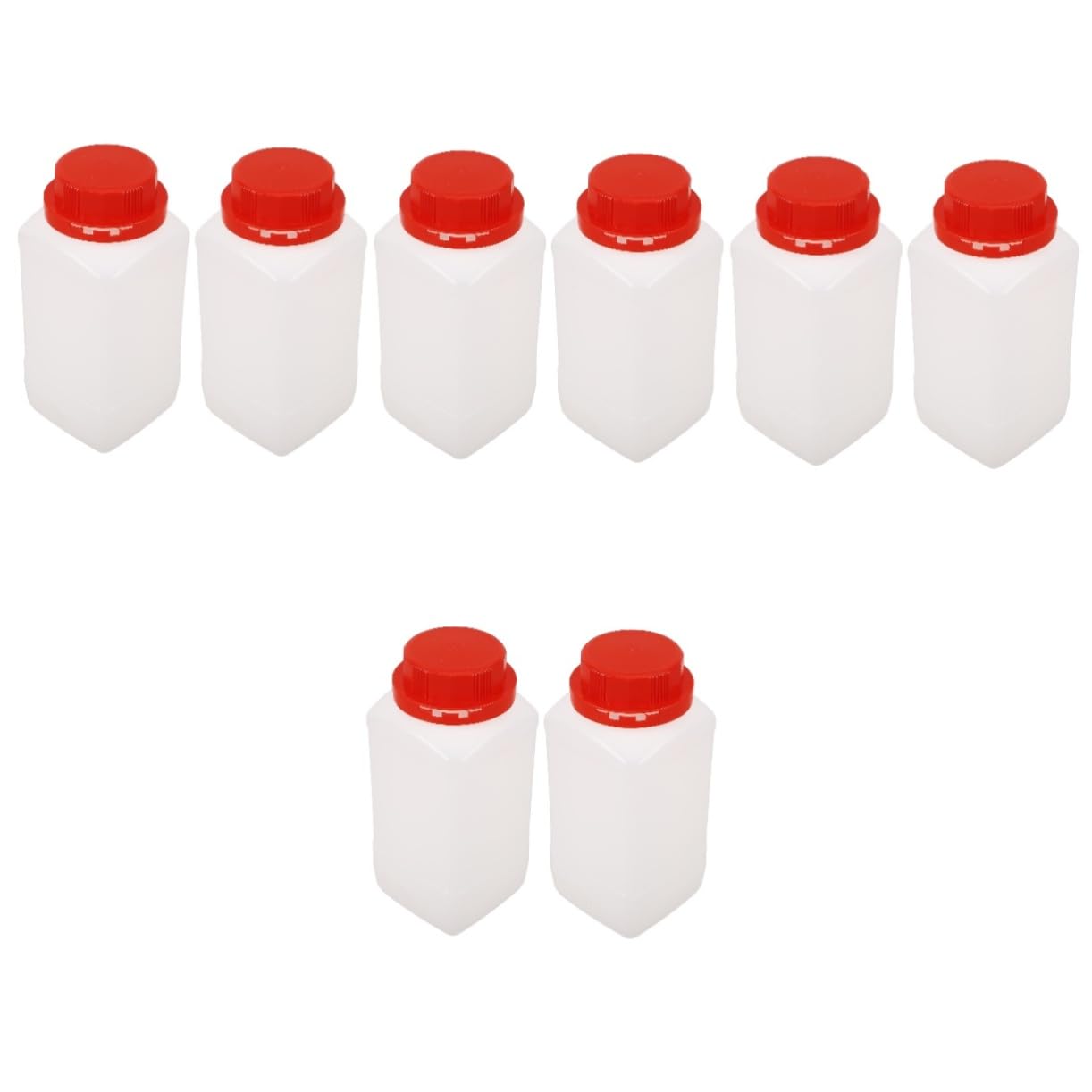 ULTECHNOVO 8pièces Bouteilles Lot De Flacons Vides Pour Échantillons Chimiques Avec Couvercle Conteneurs De Stockage Étanches Pour Laboratoire