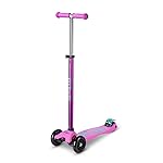 Micro Kickboard - Maxi Deluxe 3-Wheeled, Lean-to-Steer, Swiss-Designed Micro Scooter for Kids, Ages 5-12 (Lavender)