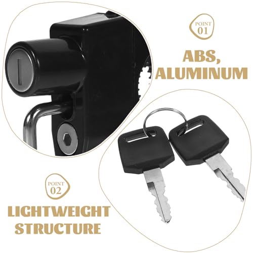 Candado para casco de moto de aluminio con acabado premium 6