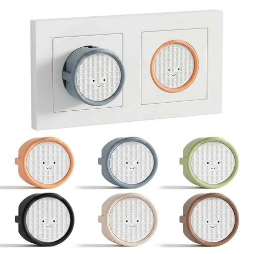 BDEPSTR Cache Prise Bébé,Lot de 6 Cache Prise Electrique, Protections en Silicone, Cache-Prises Décoratifs,pour Bébés, Cuisines, Salles de Bains, Cache-Prises Anti-éclaboussures(A)