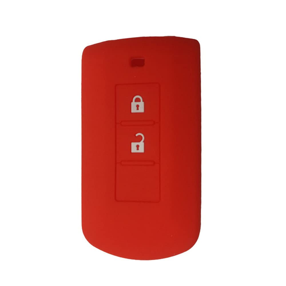 Custodia In Silicone Per Chiave Auto Mitsubishi (L200, ASX, Outlander, Pajero, Ecc.) - Rosso