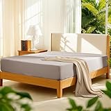 LBRO2M 100% French Linen King Fitted Sheet Only (1 Piece) 16 Inch Deep Pocket Premium Flax Linen Bottom Sheet Breathable, Soft, Durable Cozy All Season (King, Linen)