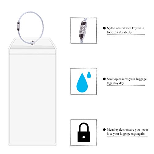 2Pack Transparent Cruise Tags Holder For Luggage E-Tags Suitable For Cruise Travel Waterproof #TOP1