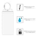 Cruise Tags Holders for Luggage E-Tags Waterproof with Resealable Zipper & Steel Loops (2Packs)