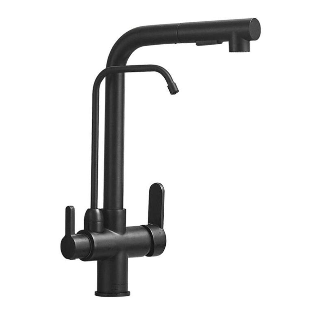 Grifo de cocina de 3 vías lifta con rotación 360 grados y 2 modos de flujo 7