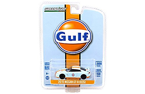 Nissan 2015 GT-R R35 Gulf Racing Limited to 4800pc 1/64 by Greenlight 51062