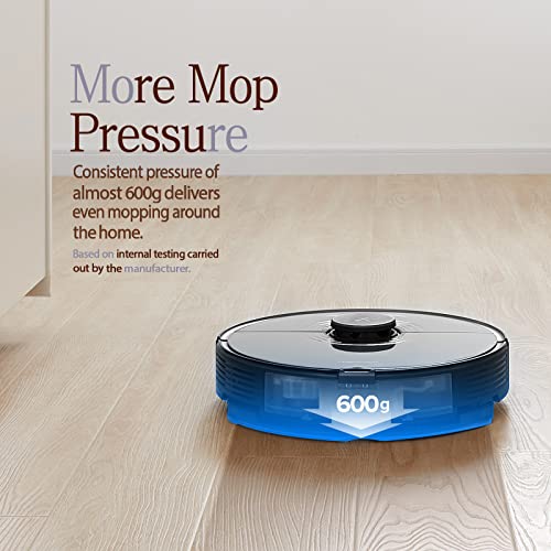 Roborock S7 Aspirateur Robot avec Base de Charge, 3000 Vibrations par Minute, Soulèvement Automatique du Balai à Franges, 2500 Pa, Contrôle Vocal App-2021 Modèles (Noir) - Image 4