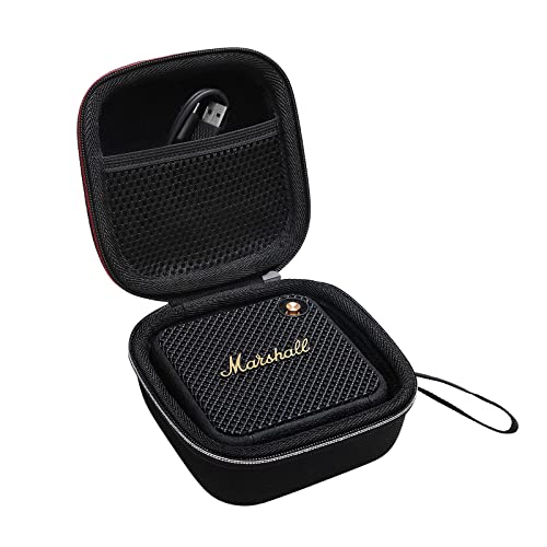 XANAD Housse pour Marshall Willen Bluetooth Haut-Parleur sans Fil Noir