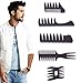 Styling Hair Comb Set Salon Barber Hairstylist Comb 5 Pack Professional Hair Brush Retro Hairdressing Hair Care Style Accessory Double-sided for Men Boy Gentleman