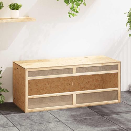 GeenYuu Terrario in legno 120 x 50 x 50 cm