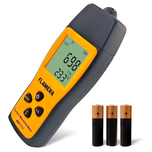 Carbon Monoxide Detector – UL 2034 Certified, Easy-to-Read LCD Display, Battery-Operated (3 AAA), 0–1000 PPM Detection Range, Designed for Durability – Ideal for Homes, RVs, Worksites & Professionals