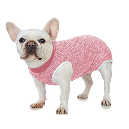 Image of Dog Surgery Recovery Suit-Comfortable & Breathable Dog Recovery Suit After Surgery,Dog Surgical Recovery Suit Female Male,Prevent Licking Dog Onesies,Substitute E-Collar & Cone-Red X-Small
