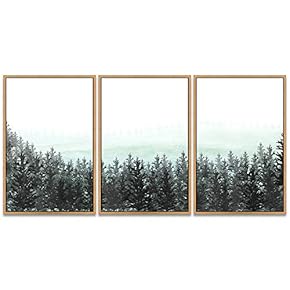 SIGNWIN 3 Piece Framed Canvas Wall Art Landscape...