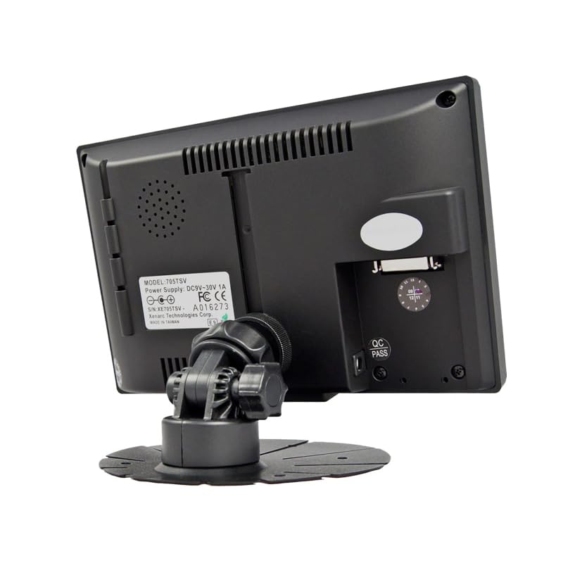Image of 705TSV 7 Inch Industrial Touchscreen Monitor, 500 NIT, VGA AV, 800x480 Resistive Touch Display