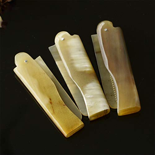 Minkissy Pocket Travel Size Comb Folding Comb Ox Horn Comb Hair And Beard Comb Portable Styling Comb Comb For Father Husband Boyfriend #TOP3