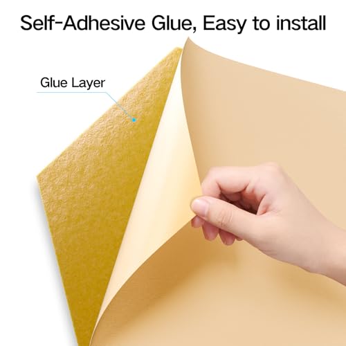 Image of 18 Pack Self-adhesive Acoustic Panels 12 inch X 10 inch X 0.4 inch -Sound Proof Foam Panels for wall with High Density, Hexagon Design, Flame Resistant, Absorb Noise and Eliminate Echoe(Orange Yellow)