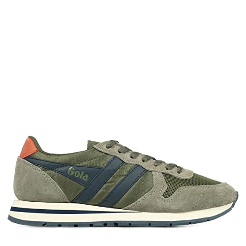 Image of Gola Men's Daytona Sneaker, Khaki Rhino Navy, 8